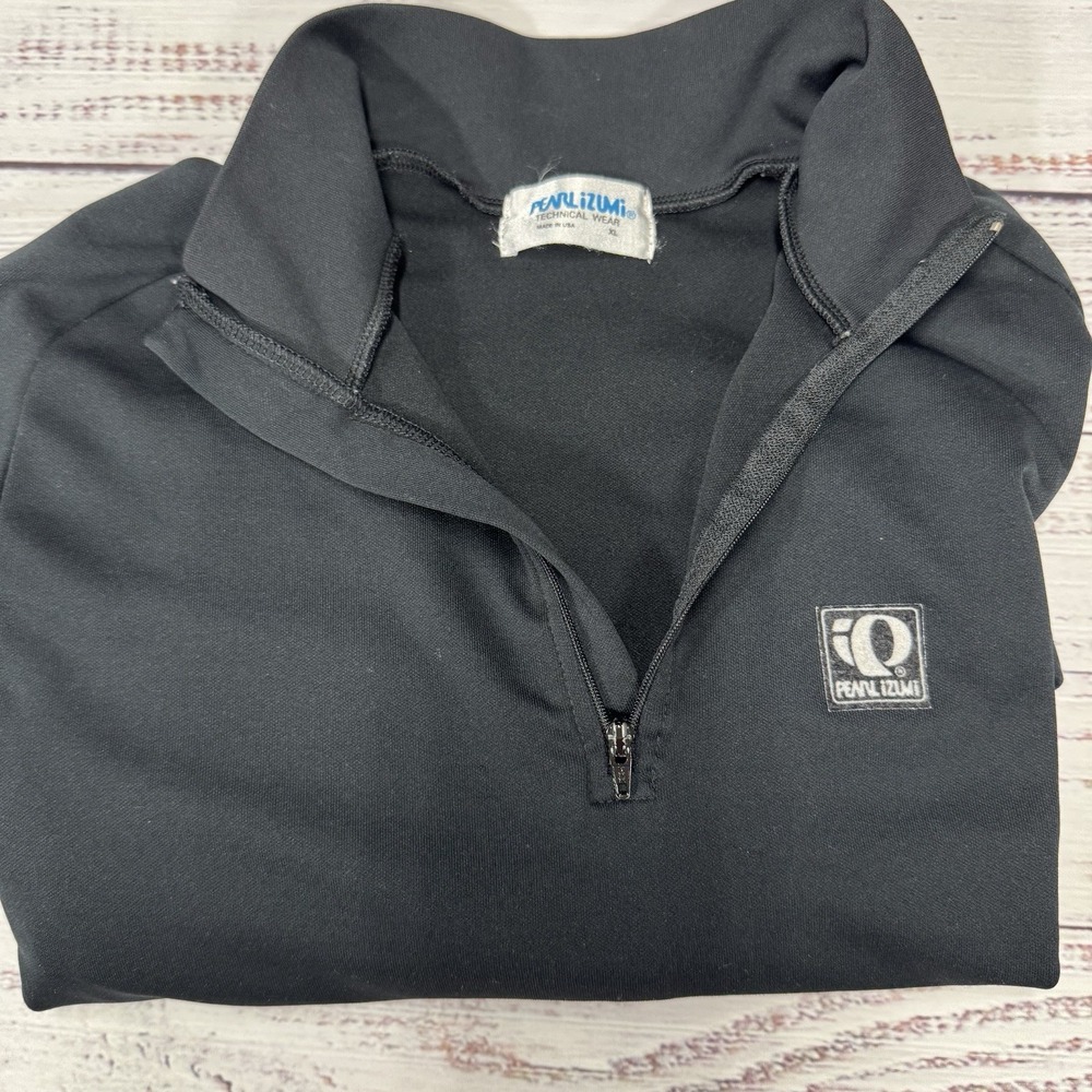 Pearl Izumi Women's 1/4 Zip Long Sleeve Black Riding Pullover Hi Low Size Large - Picture 9 of 10